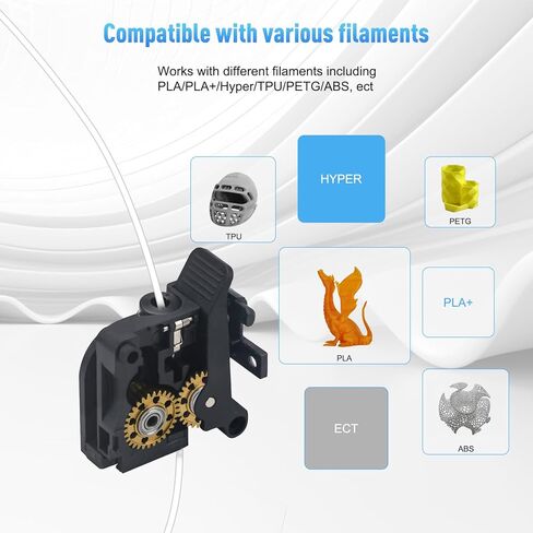 طقم تروس الطارد الذهبي المعدني بالكامل K2 Plus مع طلاء DLC وتصميم خفيف الوزن مثقوب - متانة وتوافق معززان لطابعات Creality K2 Plus ثلاثية الأبعاد in Saudi Arabia