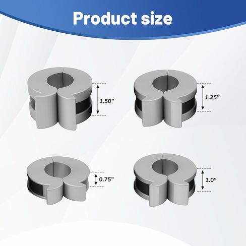 Stroke Control Kit for Hydraulic Cylinders,0.75", 1.0", 1.25", 1.5" Thickness,Fit for Shaft Sizes 1-1/8 to 1.5 Inches,for Hydraulic Cylinder Stroke Length Conversion with Thumb Tabs in Saudi Arabia