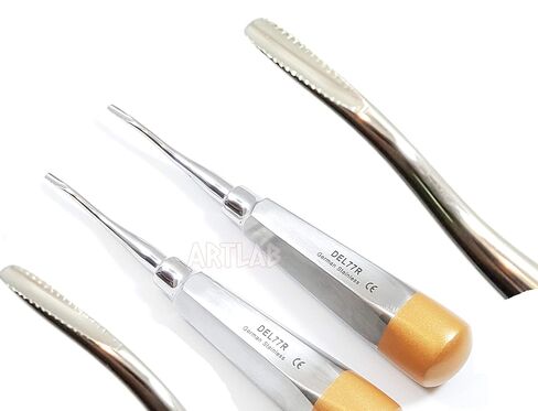 3 EA German Premium Root Dental Tooth Extracting Elevator # 77R-Dental Elevators-Dental Instruments in Saudi Arabia