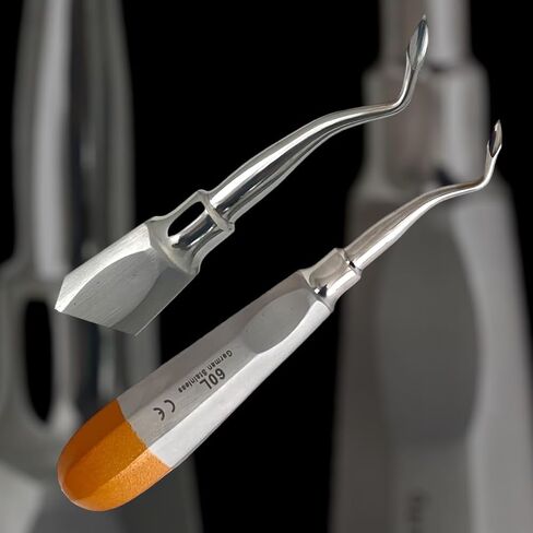 Bernard Spade Root Tip Pick Elevator Dental Tooth Extraction Pick Luxating - Premium German Stainless CE (60L - Curved) in Saudi Arabia