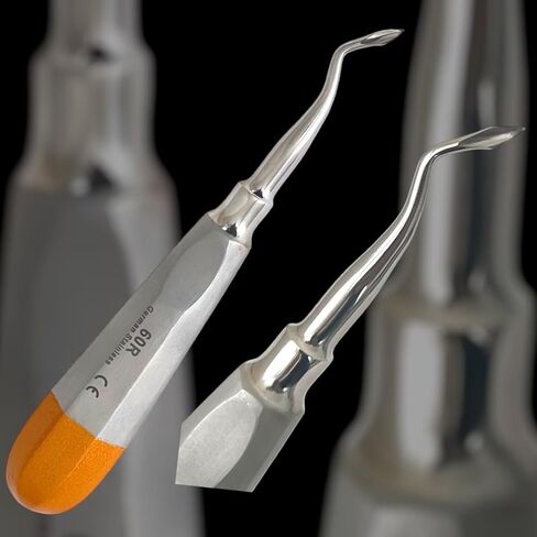 Bernard Spade Root Tip Pick Elevator Dental Tooth Extraction Pick Luxating - Premium German Stainless CE (60L - Curved) in Saudi Arabia
