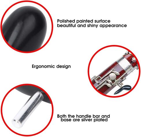 Bassoon Hand Holder Silver Industrial Plastic Saddle Rest Musical Instrument Accessories Design Improves Is B Bassoon Hand HolderBassoon RestBassoon Saddle RestBassoon in Saudi Arabia