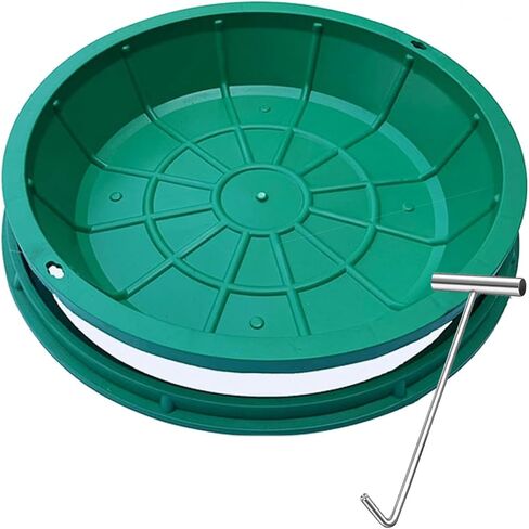 24in Round Manhole Cover and Frame, Recessed Septic Tank Lid Green Sewage Basin Cover Hidden Manhole Cover for Outdoor Parks Grass Pot Well (24in (60cm)) in Saudi Arabia