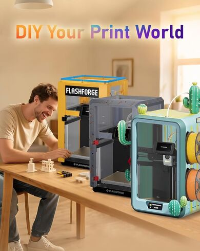 FLASHFORGE AD5X Enclosure Kit, DIY Colors & Style, Optimized Design, Reduced Noise and Odor, Suitable for High-Temperature Filament Printing in Kuwait