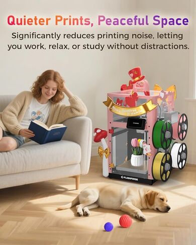 FLASHFORGE AD5X Enclosure Kit, DIY Colors & Style, Optimized Design, Reduced Noise and Odor, Suitable for High-Temperature Filament Printing in Kuwait