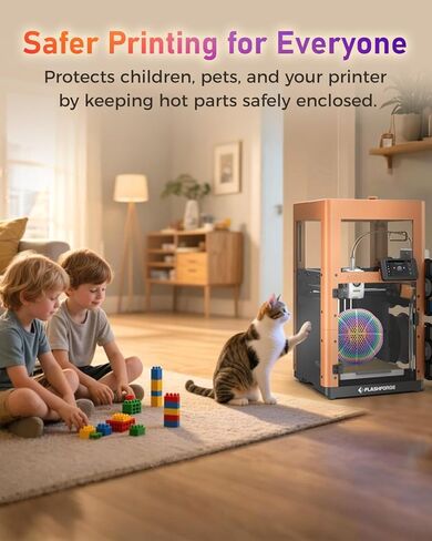 FLASHFORGE AD5X Enclosure Kit, DIY Colors & Style, Optimized Design, Reduced Noise and Odor, Suitable for High-Temperature Filament Printing in Kuwait