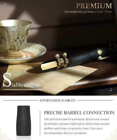 AKLOT B Flat Concert Clarinet: Precision Tone Hole Design for Stable Intonation, Durable Ancient Bronze-Style Keys, Including Leather Hard Case, Barrel, Stand, Full Cleaning Kit (Aria-ABV) in Kuwait