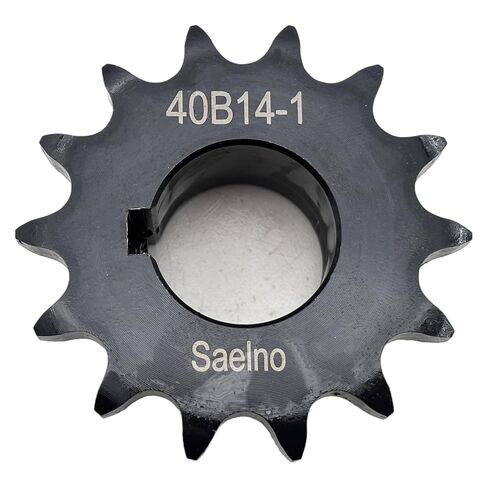#40 Roller Chain Sprocket Type B 1 inch Bore 14 Tooth, Hardened Antirust 1045 Steel Drive Sprockets 40B14-1 in Kuwait
