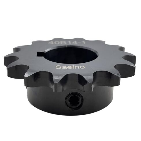 #40 Roller Chain Sprocket Type B 1 inch Bore 14 Tooth, Hardened Antirust 1045 Steel Drive Sprockets 40B14-1 in Kuwait