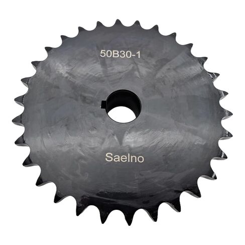 #50 Roller Chain Sprocket Type B 1 inch Bore 30 Tooth, Hardened Antirust 1045 Steel Drive Sprockets 50B30-1 in Kuwait