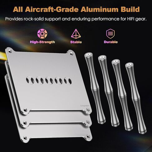 حامل BK1 لسطح المكتب HiFi من الألومنيوم لمكبر الصوت A1/D1/Q1، DAC in Kuwait