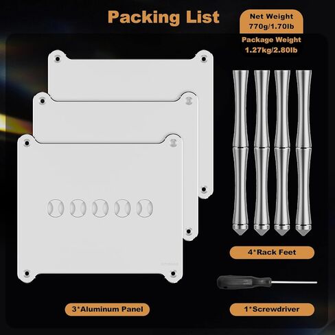 حامل BK1 لسطح المكتب HiFi من الألومنيوم لمكبر الصوت A1/D1/Q1، DAC in Kuwait