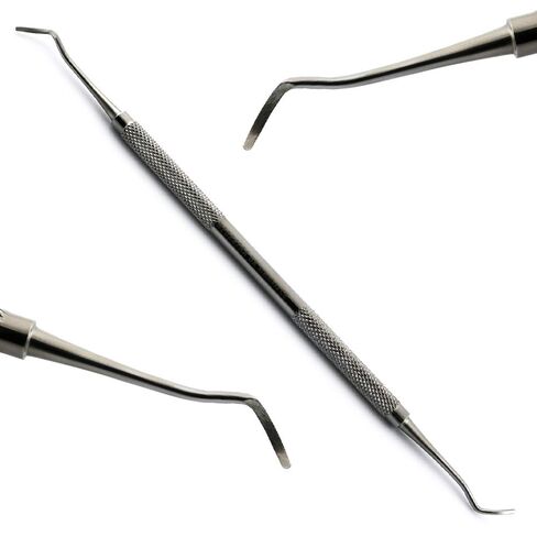 مجموعة من 10 ملاعق للأسنان، أدوات ترميم وتجويف الأسنان وإزالة التسوس، أدوات مزدوجة الأطراف in Kuwait