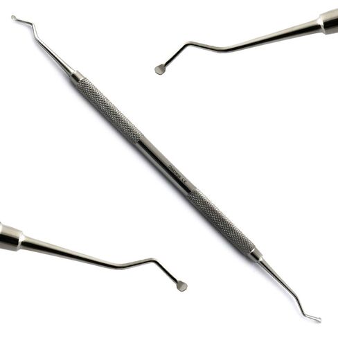 مجموعة من 10 ملاعق للأسنان، أدوات ترميم وتجويف الأسنان وإزالة التسوس، أدوات مزدوجة الأطراف in Kuwait