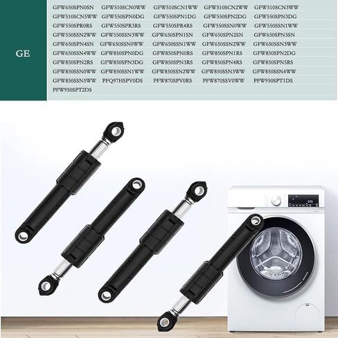 WH03X29516 ممتص الصدمات للغسالة 4 قطع متوافق مع غسالة GE، ممتص الصدمات WH03X29516 يحل محل PD00073502 PS16217190 AP6986712 EAP16217190 in Kuwait