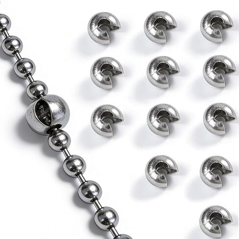 Ball Chain Stops 12 Pack - Large 10mm Chain Stopers for #10 Beaded Ball Chain Compatible with #13 in Kuwait