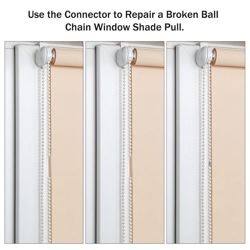 10 Feet Bead Pull Chains Extension 4.5mm Beaded Ball Chain with 12PCS Connectors Stainless Steel Dog Tag Chain for Window Blind Vertical Window Roller Chains Plumbing and Equipment Labeling in Kuwait