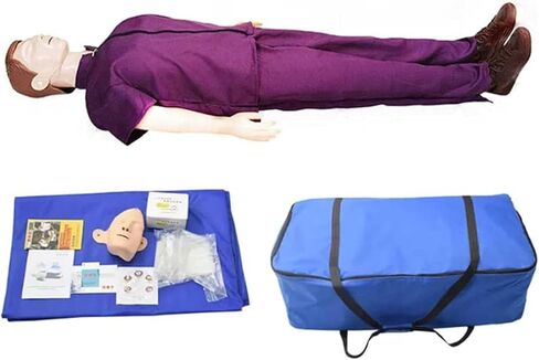 مانيكينز الإنعاش القلبي الرئوي، عارضة أزياء احترافية للتدريب على الإسعافات الأولية، مجموعة تدريب الدمية للإنعاش القلبي الرئوي، محاكي تدريب الإسعافات الأولية لكامل الجسم، للتعليم والتدريب - مانيكان رعاية المرضى من البولي فينيل كلورايد in Kuwait