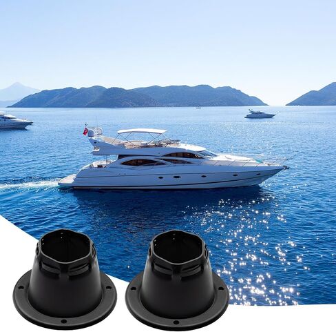 2 Pcs Marine Cable Boot 4-2/5" Waterproof Marine Grade Vinyl Boat Transom Steering Wires & Fuel Lines Protection with Cable Tie for Yacht Pontoon & Boat Electrical Management in Saudi Arabia