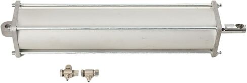 Tire Changer Machine Table Top Air Cylinder 420X80X88mm, Aluminum Alloy Pneumatic Air Cylinder with Connector Accessories(PT1/8, Stroke: 370mm) in Kuwait