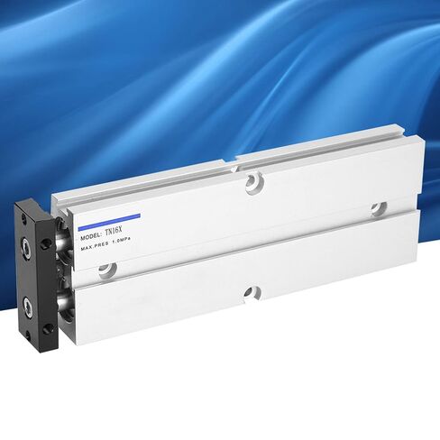 Aluminum Alloy Double Rod Air Cylinder, 1.0MPa Pressure Rating, 10-200mm Stroke Length Industrial Pneumatic Cylinder for Machinery in Kuwait