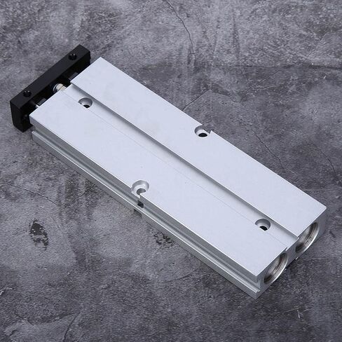 Aluminum Alloy Double Rod Air Cylinder, 1.0MPa Pressure Rating, 10-200mm Stroke Length Industrial Pneumatic Cylinder for Machinery in Kuwait