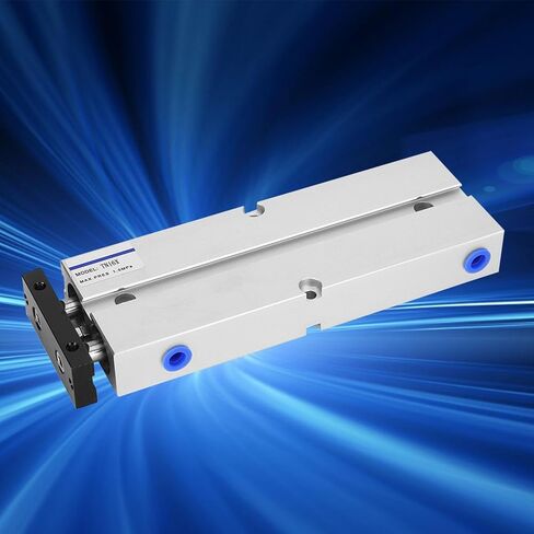 Aluminum Alloy Double Rod Air Cylinder, 1.0MPa Pressure Rating, 10-200mm Stroke Length Industrial Pneumatic Cylinder for Machinery in Kuwait