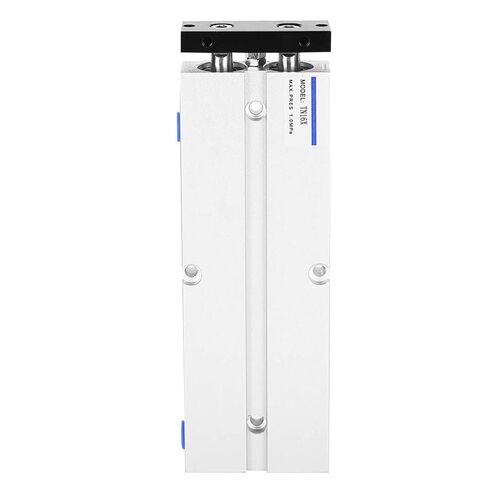 Aluminum Alloy Double Rod Air Cylinder, 1.0MPa Pressure Rating, 10-200mm Stroke Length Industrial Pneumatic Cylinder for Machinery in Kuwait