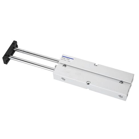 Aluminum Alloy Double Rod Air Cylinder, 1.0MPa Pressure Rating, 10-200mm Stroke Length Industrial Pneumatic Cylinder for Machinery in Kuwait