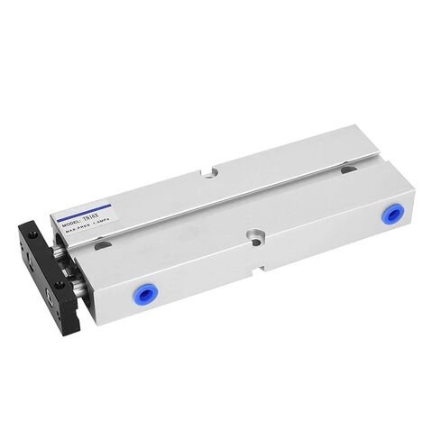 Aluminum Alloy Double Rod Air Cylinder, 1.0MPa Pressure Rating, 10-200mm Stroke Length Industrial Pneumatic Cylinder for Machinery in Kuwait