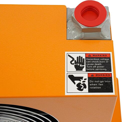 AH0608T 12V DC مبرد الزيت الهيدروليكي 60 لتر / دقيقة، 38 وات 1.3 متر مكعب منطقة تبريد الزعانف الخارجية 170 مم / 6.69 بوصة قطر المروحة المبرد بالهواء المبرد ZG3 / 4 آلة تبريد زيت الهواء in Kuwait