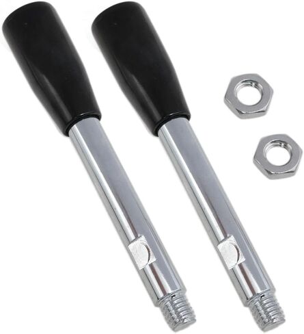 revolving Handles Grip Lathe Hand Handles Trailer Jack M10 Threaded Handle Crank handwheels with Nuts 2pcs in Saudi Arabia