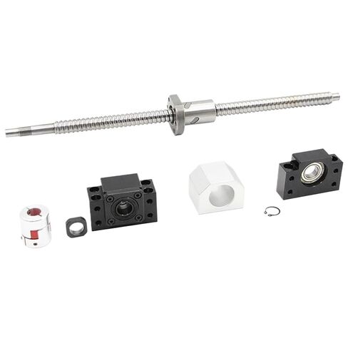 SFU1610 Ball Screw Kit 16mmlead 10mm RM1610 Rolled Ball Screw C7 Type with Single Ball Nut + Nut Housing+1set BKBF12 End Support in Saudi Arabia