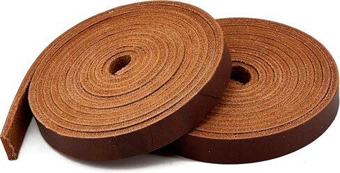 Jeereal Latigo Leather Saddle Strings, 2-Piece, 1/2" x 72", Stylish Pliable Horse Saddle Accessories in Saudi Arabia