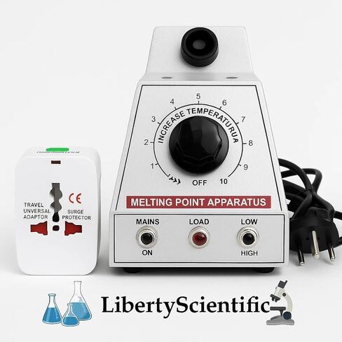 جهاز Liberty العلمي لنقطة الانصهار مع التحكم في درجة الحرارة، ومصدر طاقة 110 فولت، ومحول السفر العالمي، ومعدات الاختبار المعملي in Saudi Arabia