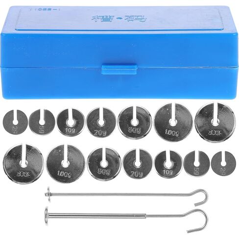 Steel Slotted Mass with Hanger for High School Science Experiment Laboratory Weights Set for Balance Testing 5.12X2.28X1.57 Inches in Saudi Arabia