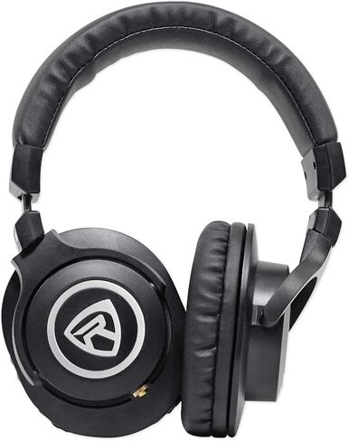 حزمة Audio-Technica AT-LP7X: قرص دوار يدوي بالكامل، زوج ASM4 4 بوصة مكبرات صوت تعمل بالشاشة تعمل بتقنية البلوتوث، سماعات رأس PRO-M50 مغلقة من الخلف، علبة كابل ملفوف قابلة للفصل، 3 عناصر in Saudi Arabia
