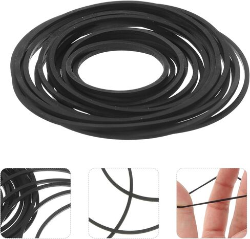 20pcs 1mm Square Cassette Tape Recorder Belts Mixed Size 35-85mm Rubber Drive Bands for Tape Recorder Player Maintenance and Replacement in Saudi Arabia