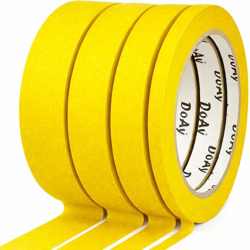 4 Pack Blue Painters Tape - Masking Tape 0.25", 0.50", 0.75", 1" Wide - Multi-Surface, Smart Adhesion, Multi-Size Pack - 360FT Total - Paint Tape for DIY, Labeling, Art, Car (#3910) in Saudi Arabia