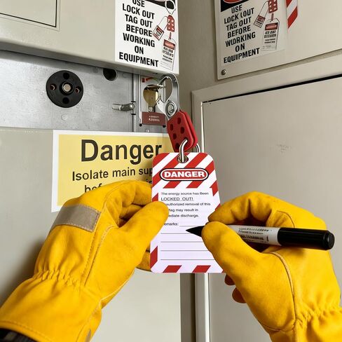 71-piece Lock Out Tag Out Station,Lockout Tagout Kit,with 6 Safety Padlocks, 2 Hasps,2 Small Breaker，30 Lockout Tags, 30 Nylon Ties,Loto Station,Lockout Tagout Locks,Loto kit,Breaker Lock in Kuwait