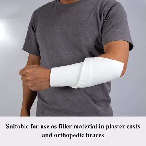 Premium Orthopedic Adhesive Felt Roll - 0.24" x 5.9" x 3 yd White Felt Padding, Rayon Blend Cuttable Adhesive Roll for Foot Cushioning & Wound Support, 1 Roll Gentle Comfort in Saudi Arabia