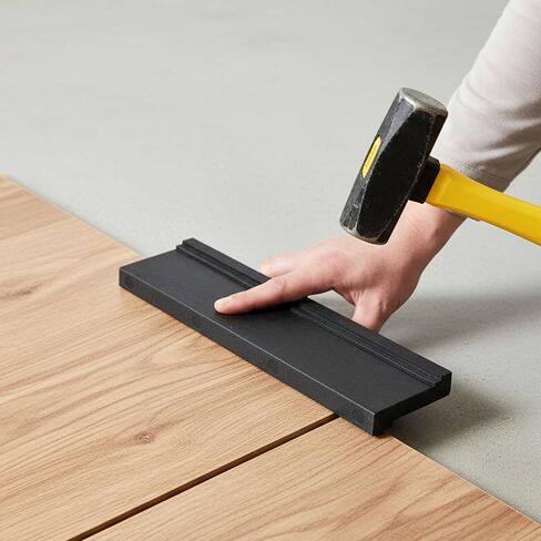 1 PCS Tapping Block 3 Different Edges Universal Flooring Tapping Block Wood Flooring Tool Reversible Double Sided for Vinyl Plank for Tongue Groove Click-Lock Floor Laminate Floor Installation (Black) in Saudi Arabia
