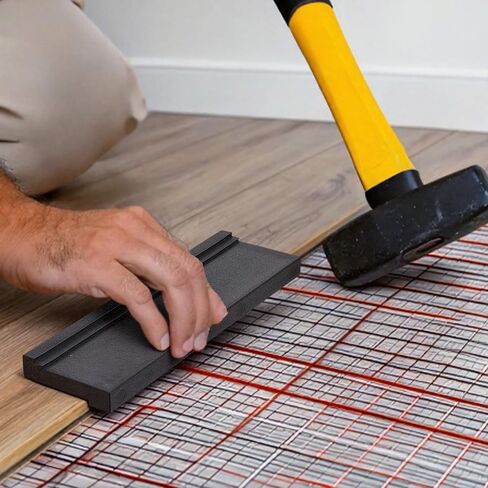 1 PCS Tapping Block 3 Different Edges Universal Flooring Tapping Block Wood Flooring Tool Reversible Double Sided for Vinyl Plank for Tongue Groove Click-Lock Floor Laminate Floor Installation (Black) in Saudi Arabia