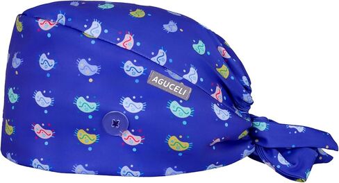 Colorful Heart Printed Women's Scrub Caps,Adjustable Medical Caps,Cute and Breathable Scrub Cap,Surgical Caps in Saudi Arabia