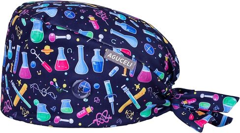 Colorful Heart Printed Women's Scrub Caps,Adjustable Medical Caps,Cute and Breathable Scrub Cap,Surgical Caps in Saudi Arabia