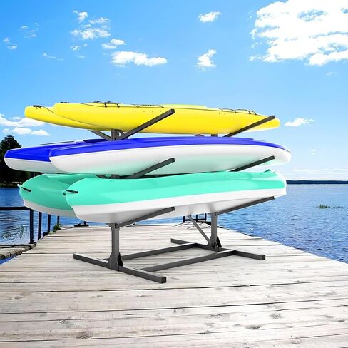 WALMANN Garage Kayak Rack, Heavy-Duty Metal Kayak Storage Rack Adjustable Freestanding Kayak Stand in Kuwait