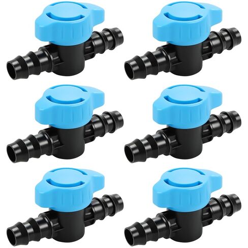 RedChili 20 Pcs 1/2 Inch Irrigation Tubing Coupling Fittings, 1/2" Drip Irrigation Barbed Coupler Connectors Fits 1/2", .700" Drip Tubing for Garden Lawn Irrigation System in Saudi Arabia