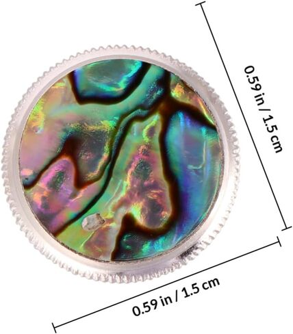 DECHOUS 3pcs Trumpet Valve Button Caps Abalone Stone, Short Piston Button Snap Replacement Accessories for Brass Musical Instruments Random Color in Kuwait