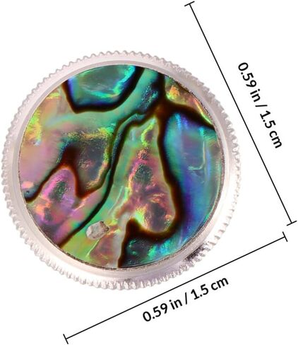 Ciieeo 3pcs Trumpet Valve Button Buckle Piston Snap with Abalone Stone Inlay, Musical Instrument Accessory for Standard Brass Trumpets, Replacement Press Cover Random Color in Kuwait