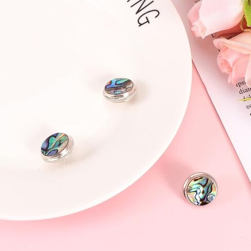 BESPORTBLE 3pcs Trumpet Piston Button Buckles with Abalone Stone, Musical Instrument Valve Covers, Snap Valve Protectors for Trumpet Players Random Color in Kuwait